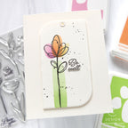 Simon Says Clear Stamps Long Stem Florals 3385ssc Be Well Card CZ Design | color-code:ALT06