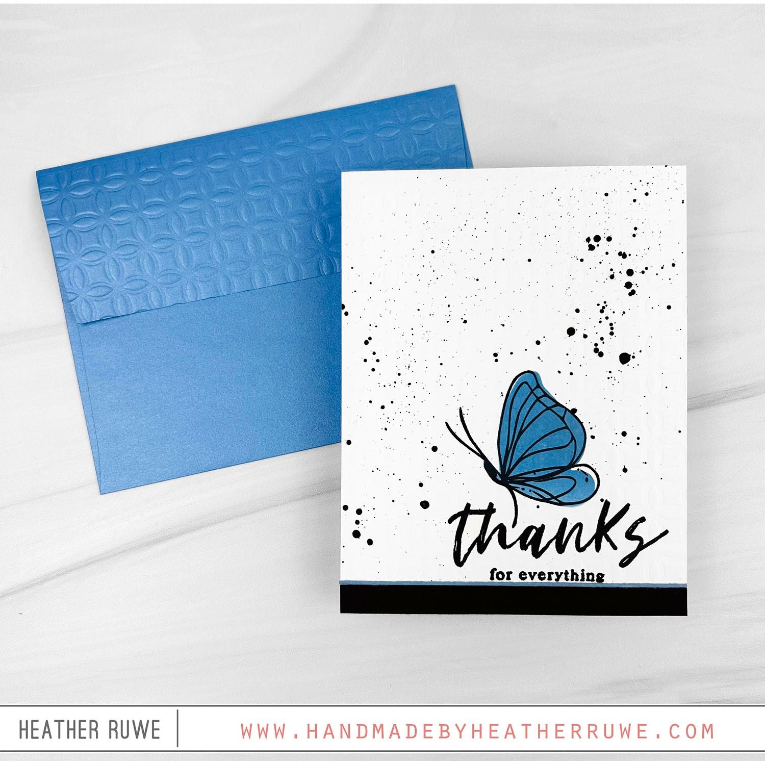 Simon Says Clear Stamps Artsy Butterflies 2417ssc Thanks Card | color-code:ALT04