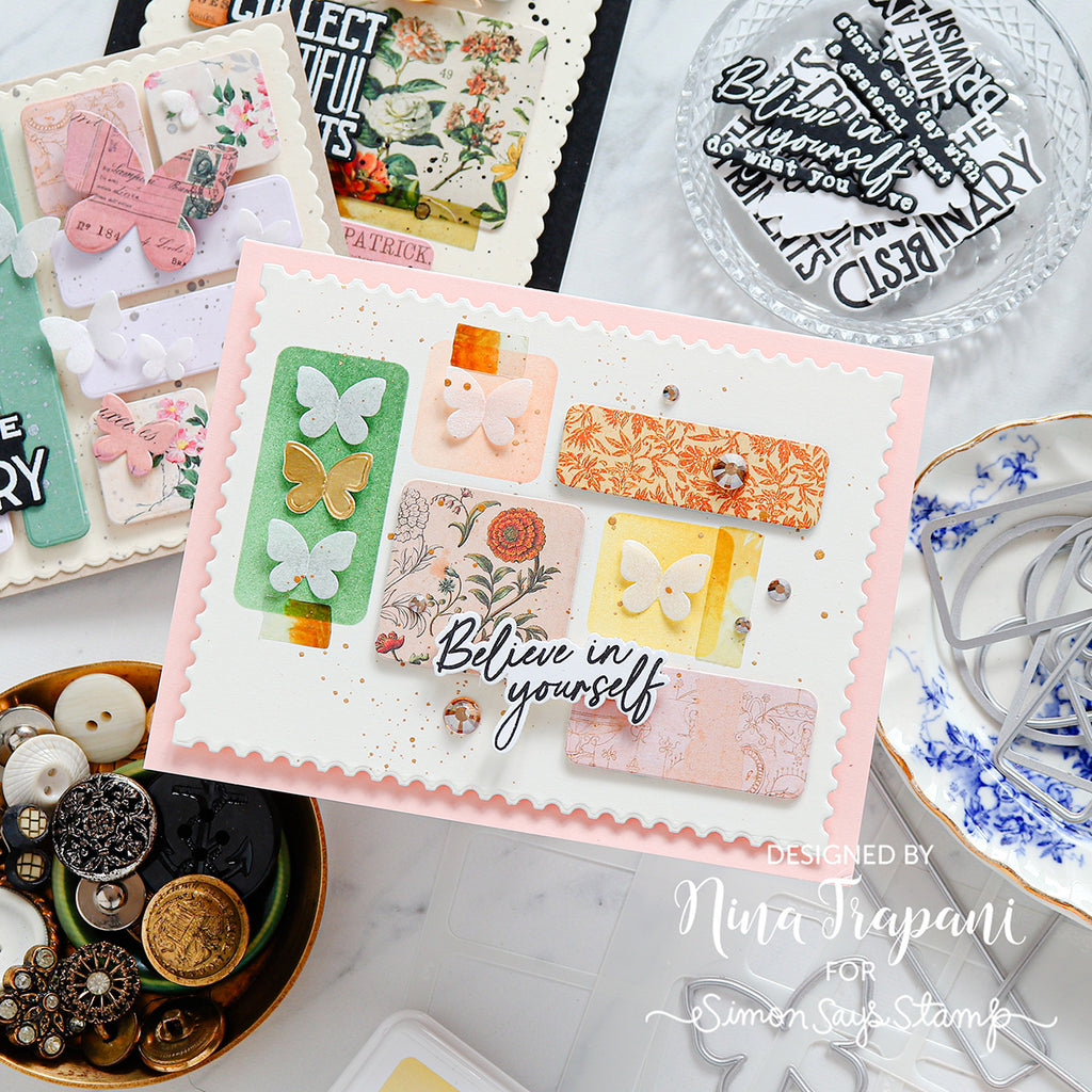 Simon Says Clear Stamps Be Your Beautiful Self 2386ssc Encouragement Card | color-code:ALT06
