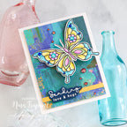 Simon Says Clear Stamps Mix and Match Butterflies 2007ssc Splendor Love and Hugs