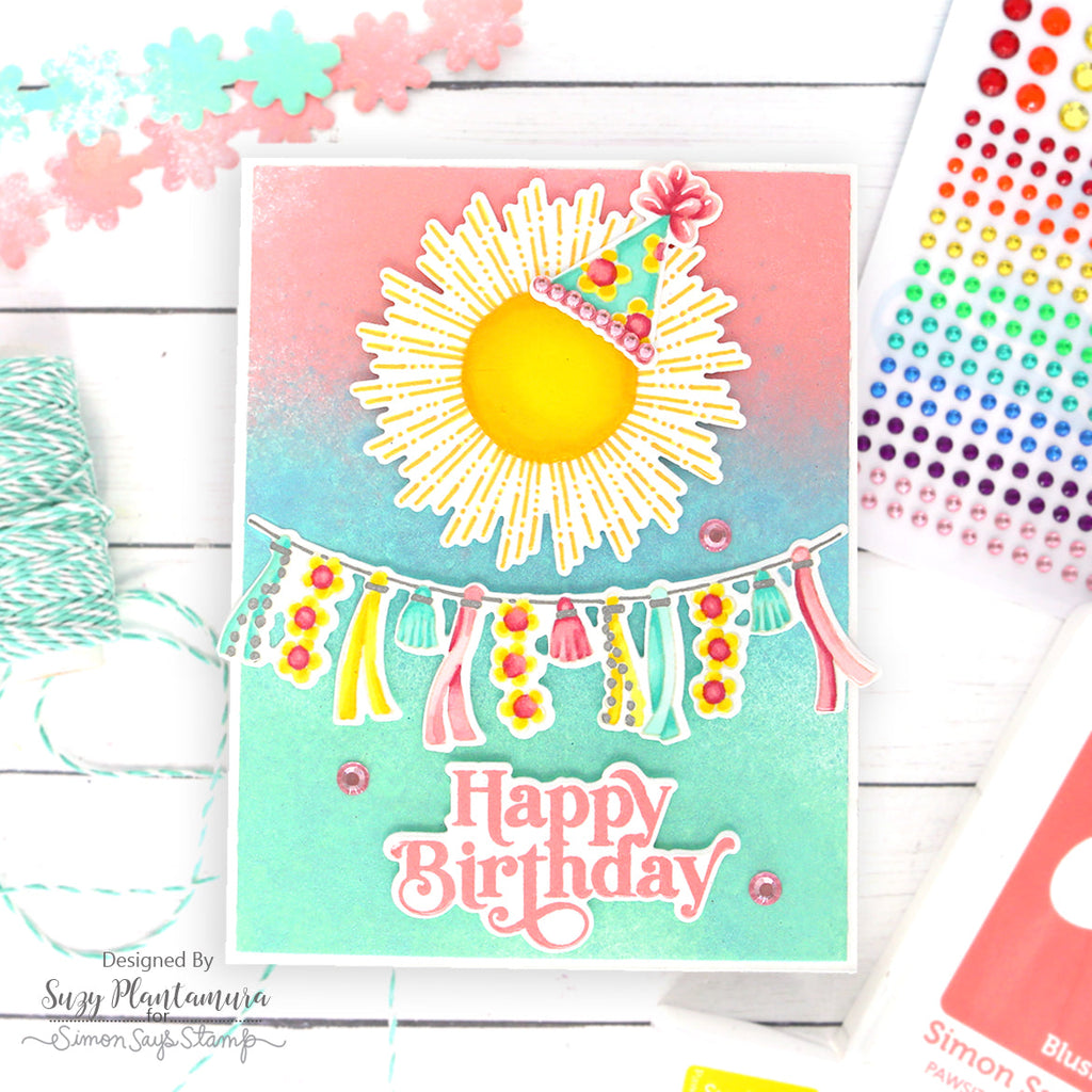 Simon Says Clear Stamps Boho Party sss202776c Boho Birthday Card | color-code:ALT05