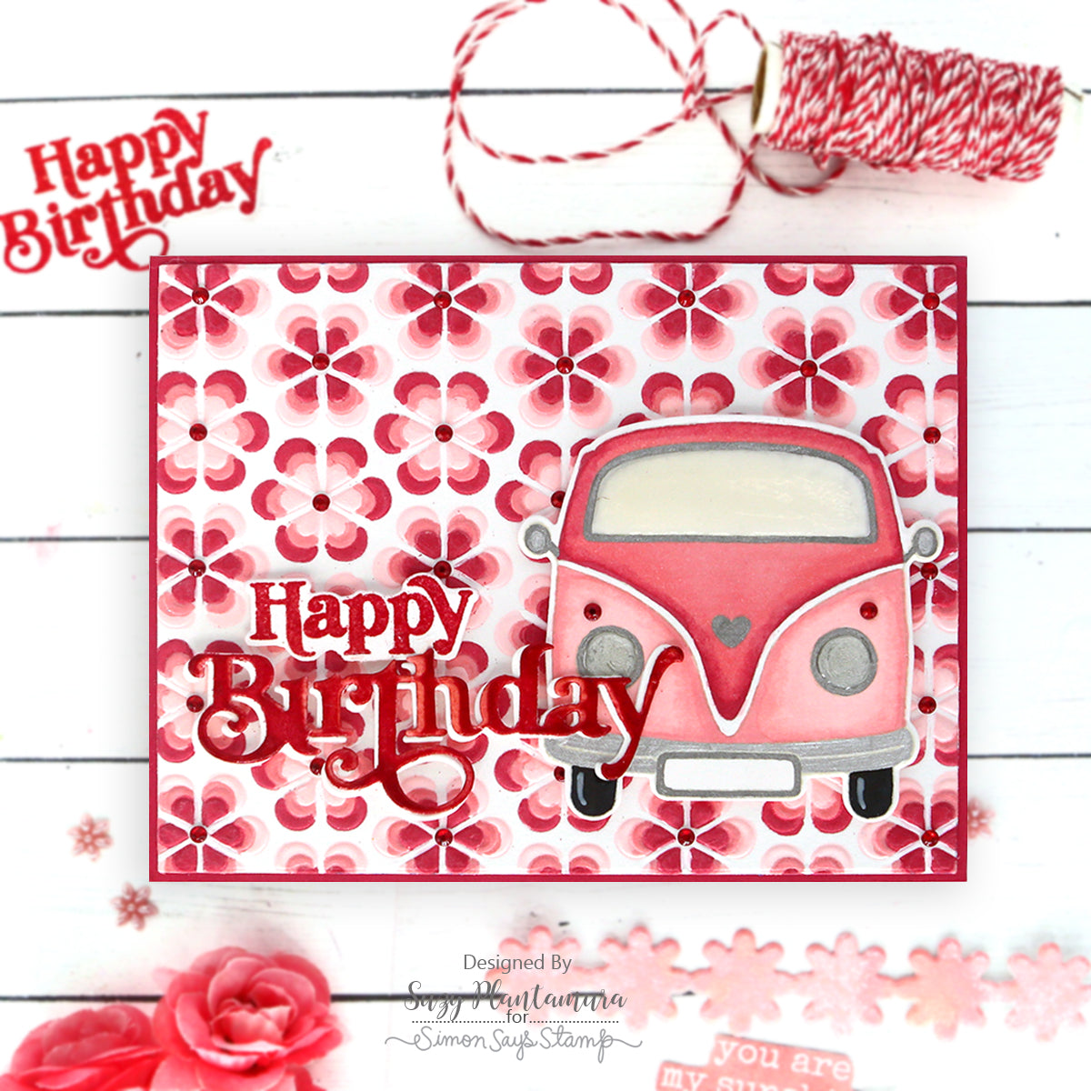 Simon Says Clear Stamps Boho Party sss202776c Boho Birthday Card | color-code:ALT06
