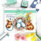 Simon Says Clear Stamps Vintage Bunnies 2379ssc Birthday Card | color-code:ALT02