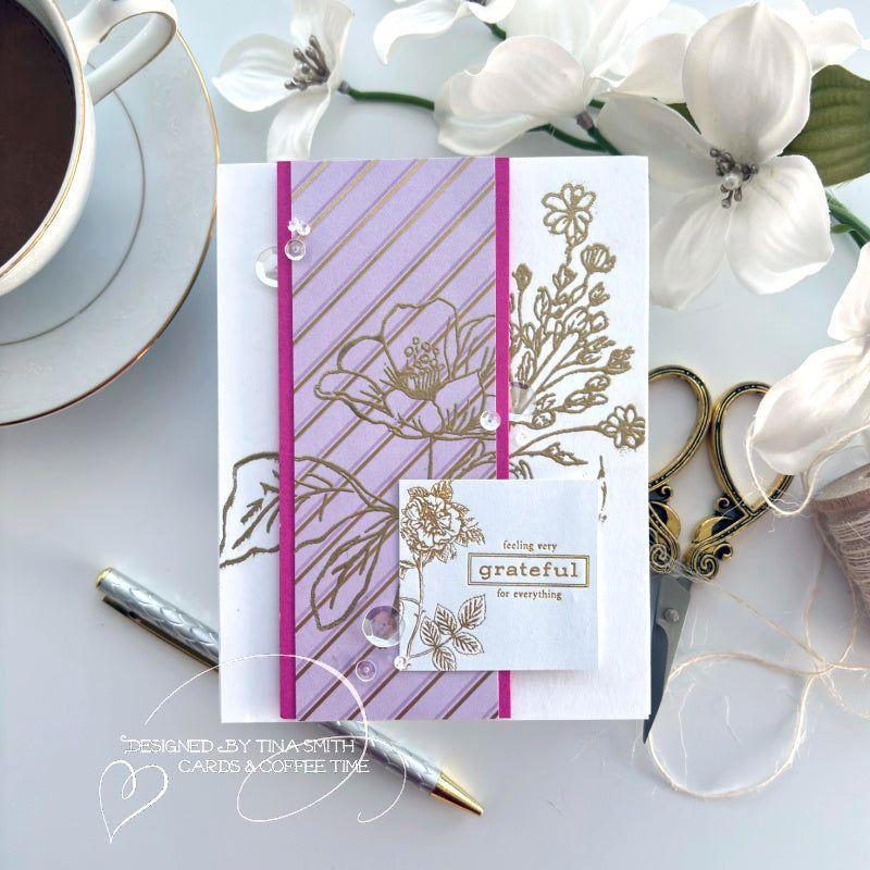 Simon Says Clear Stamps Wild And Free Flowers 2026ssc Be Bold Thank You Card | color-code:ALT10