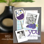 CZ Design Clear Stamps Modern Scrapbook cz288c Moments in Time Brother Birthday Card