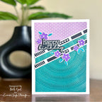 CZ Design Clear Stamps Modern Scrapbook cz288c Moments in Time Birthday Card | color-code:ALT04