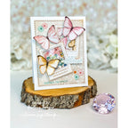 CZ Design Clear Stamps Modern Scrapbook cz288c Moments in Time Birthday Card
