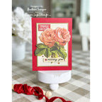 Simon Says Stamps and Dies Distressed Vintage Love Notes set296vl Miss You Card
