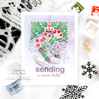 CZ Design Clear Stamps Warmest Wishes cz287c Winter Card