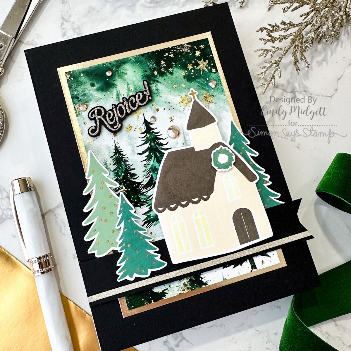 Simon Says Clear Stamps Wrapped in His Love 2349ssc Christmas Card | color-code:ALT03