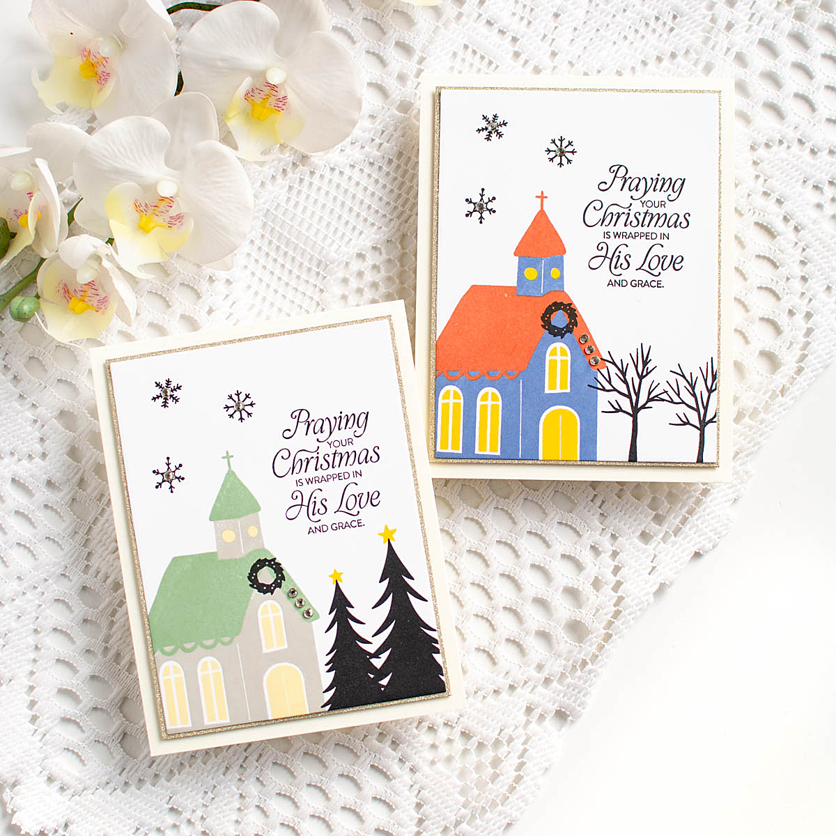 Simon Says Clear Stamps Wrapped in His Love 2349ssc Christmas Cards | color-code:ALT01