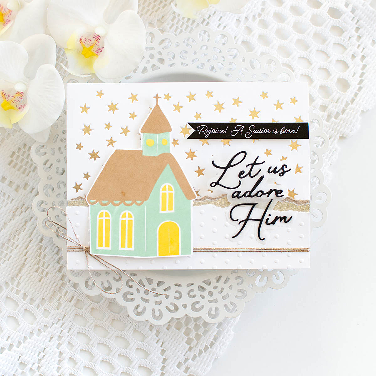 Simon Says Clear Stamps Wrapped in His Love 2349ssc Christmas Card | color-code:ALT02