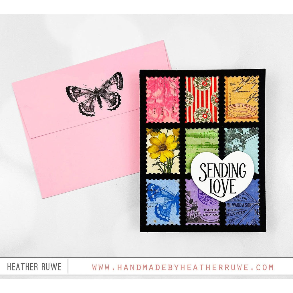 Simon Says Stamps and Dies Distressed Vintage Love Notes set296vl Love Card | color-code:ALT04