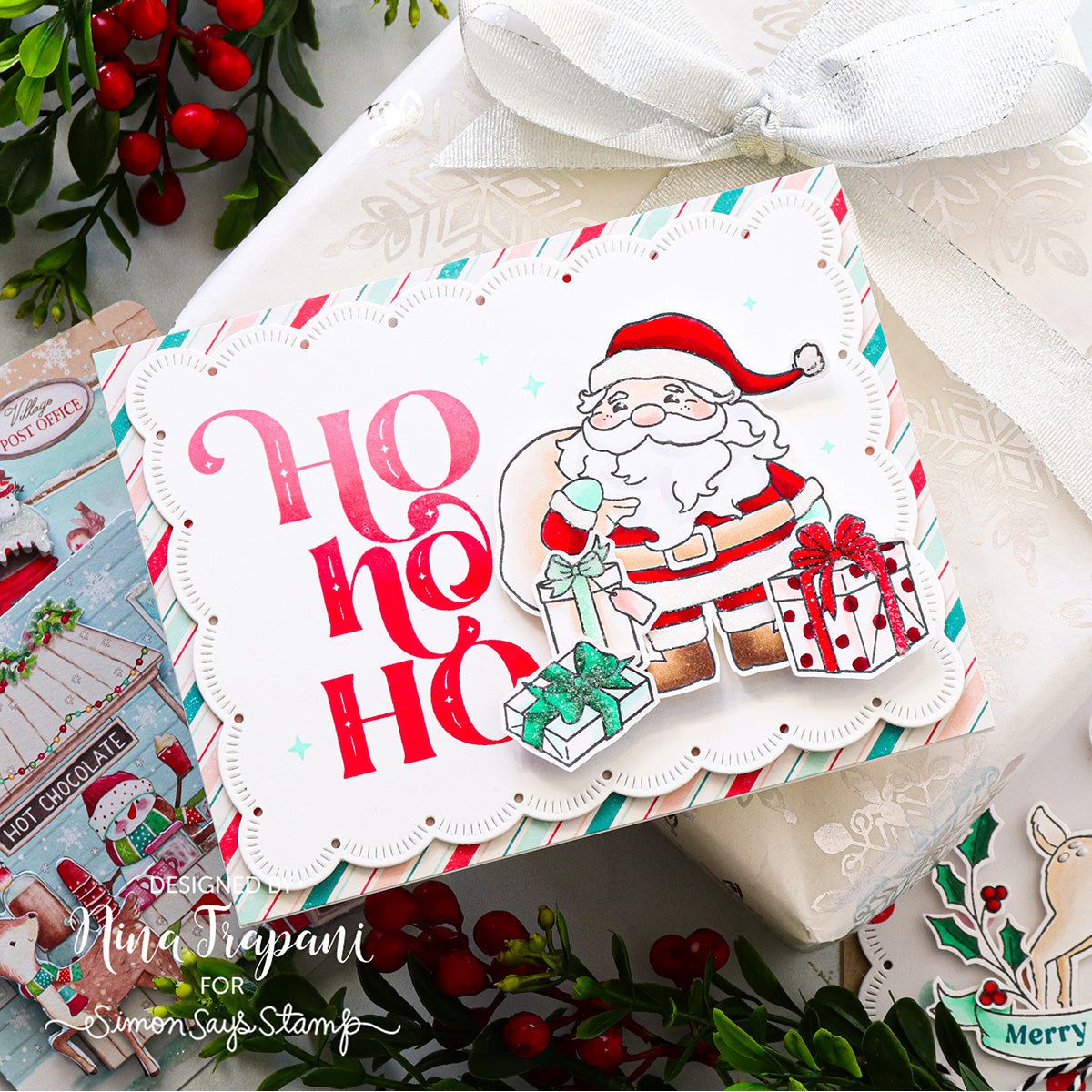 Simon Says Stamps and Dies Christmas Cheer set884cc Christmas Card