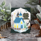 Simon Says Clear Stamps Wrapped in His Love 2349ssc Christmas Card