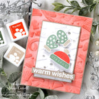 CZ Design Clear Stamps Warmest Wishes cz287c Winter Card | color-code:ALT03