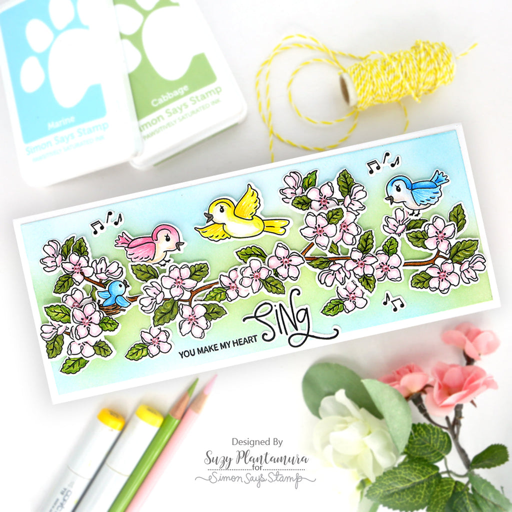Simon Says Clear Stamps Tweet Friend 2175ssc Springtime Card | color-code:ALT04