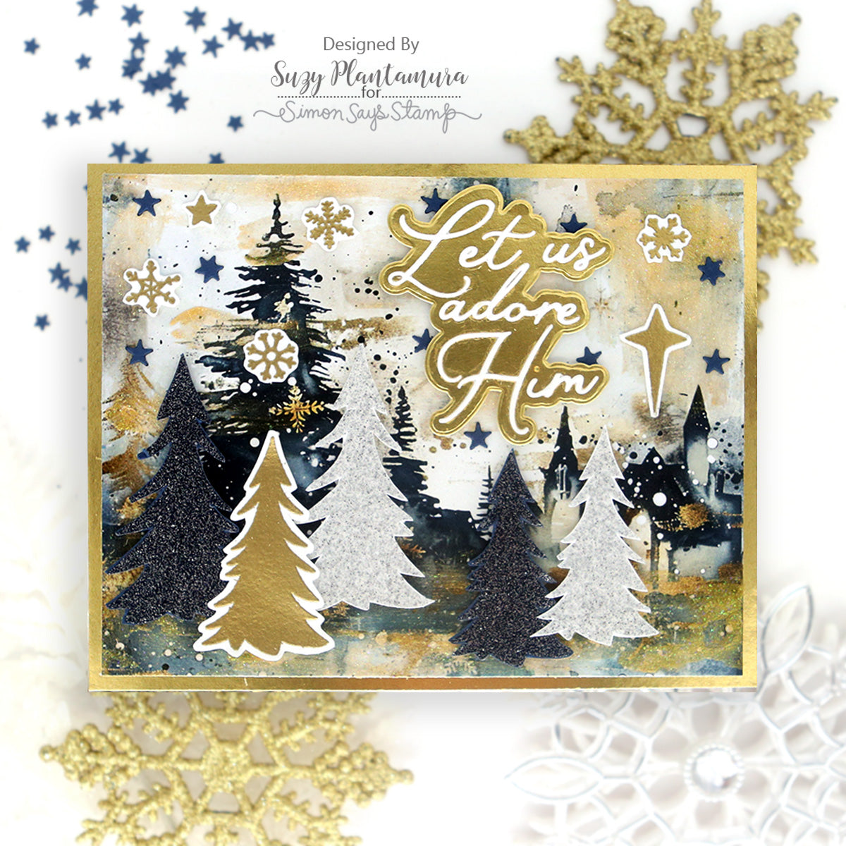 Simon Says Clear Stamps Wrapped in His Love 2349ssc Christmas Card | color-code:ALT05