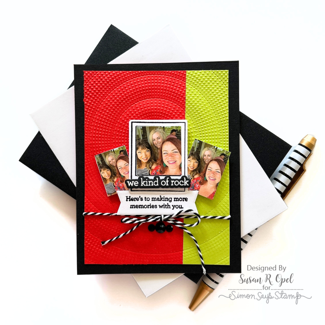 CZ Design Clear Stamps Modern Scrapbook cz288c Moments in Time Friend Card | color-code:ALT05