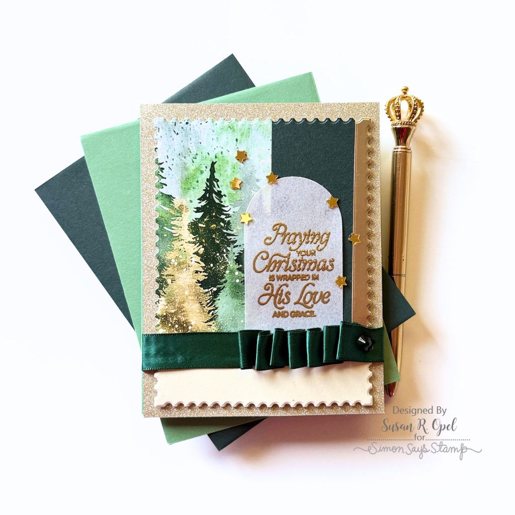 Simon Says Clear Stamps Wrapped in His Love 2349ssc Christmas Card | color-code:ALT10