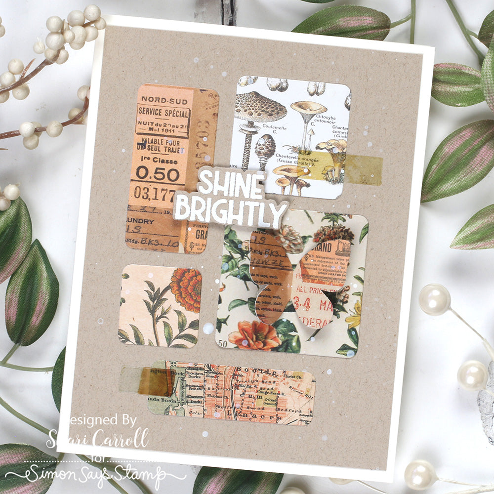 Simon Says Stamp Be Your Beautiful Self Wafer Dies 1588sdc Encouragement Card | color-code:ALT01