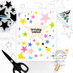 Rainbow Splash Bold Stars Wafer Dies rsd604c Birthday Card | color-code:ALT01