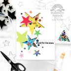 Rainbow Splash Stamps and Dies Bold Stars rs25set Encouragement Card | color-code:ALT01