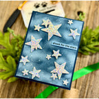 Rainbow Splash Stamps and Dies Bold Stars rs25set Encouragement Card