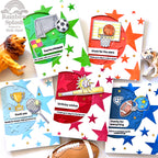 Rainbow Splash Clear Stamps Bold Stars rs111c Sporty Cards