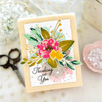 Papertrey Ink Watercolor Wonderful Stencils-0067 thinking of you