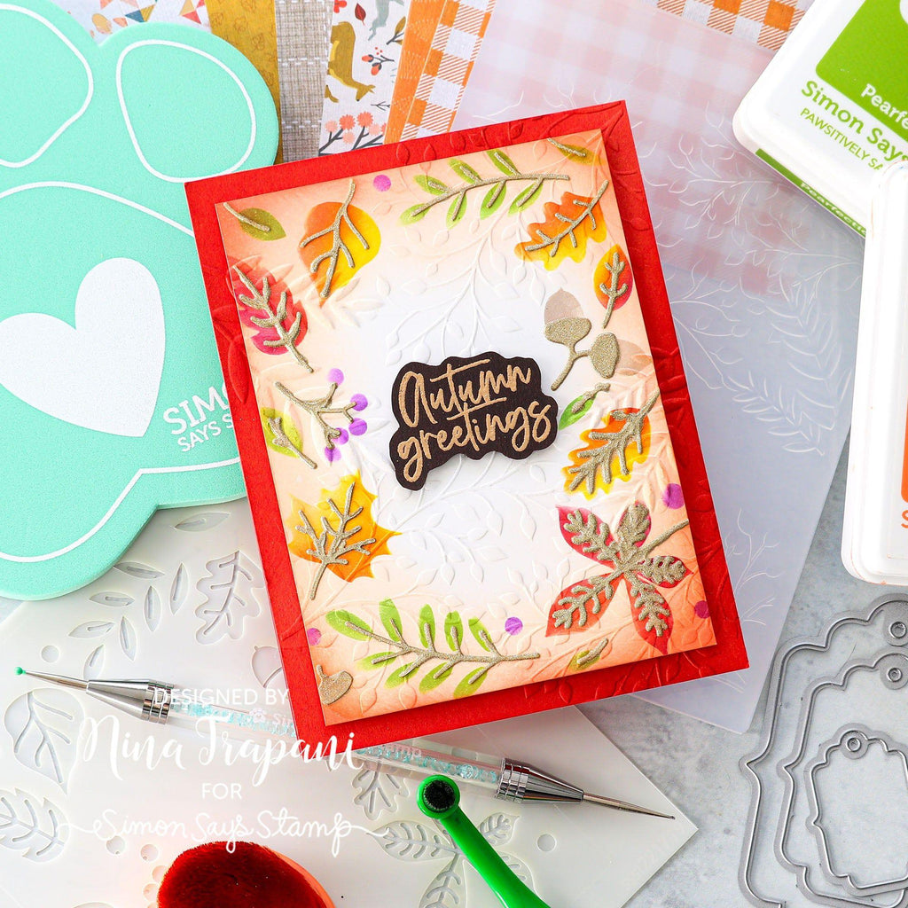 Simon Says Stamp Stencils Autumn Frame ssst221719 Autumn Card | color-code:ALT04