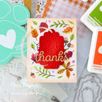 Simon Says Stamp Stencils Autumn Frame ssst221719 Thanks Card