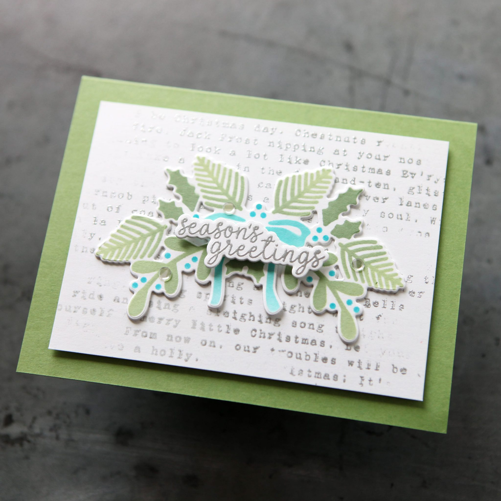 Simon Says Stamp Stencils and Die Festive Swag set1221fs Christmas Card | color-code:ALT01