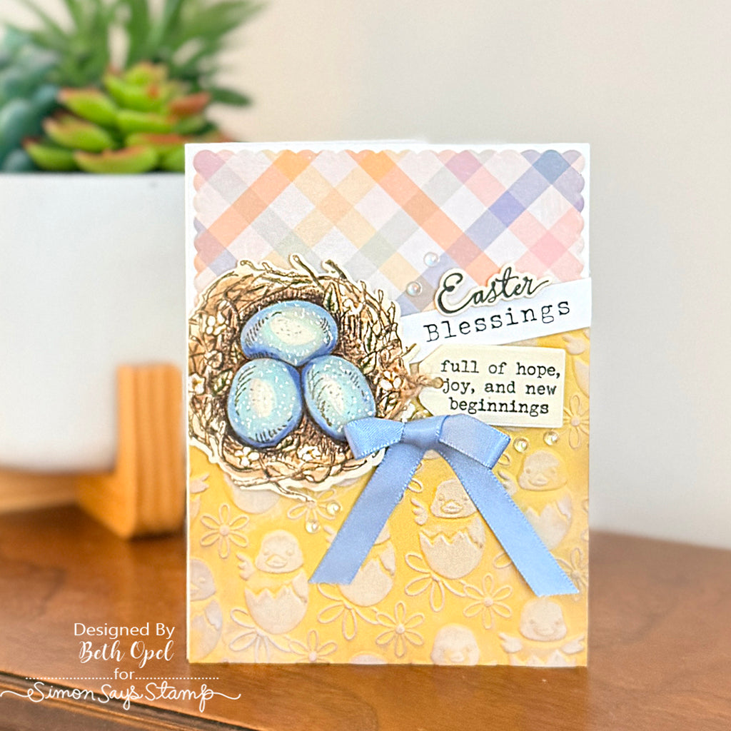 Simon Says Stamp EZ Strips Blessed Easter 1022ez Easter Card | color-code:ALT01