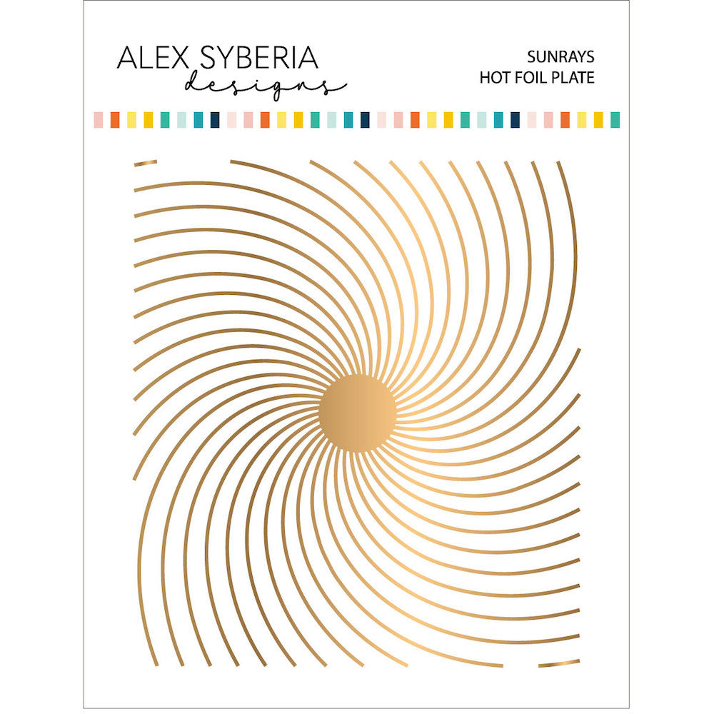 Alex Syberia Designs Sunrays Hot Foil Plate asdhf68