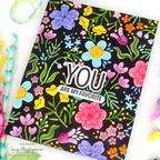 Simon Says Stamp Embossing Folder and Cutting Dies Boho Flowers sfd510 STAMPtember Friend Card | color-code:ALT03