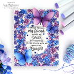 Simon Says Stamp Embossing Folder Flower Frame sf579 Beautiful Moments Friend Card | color-code:ALT02