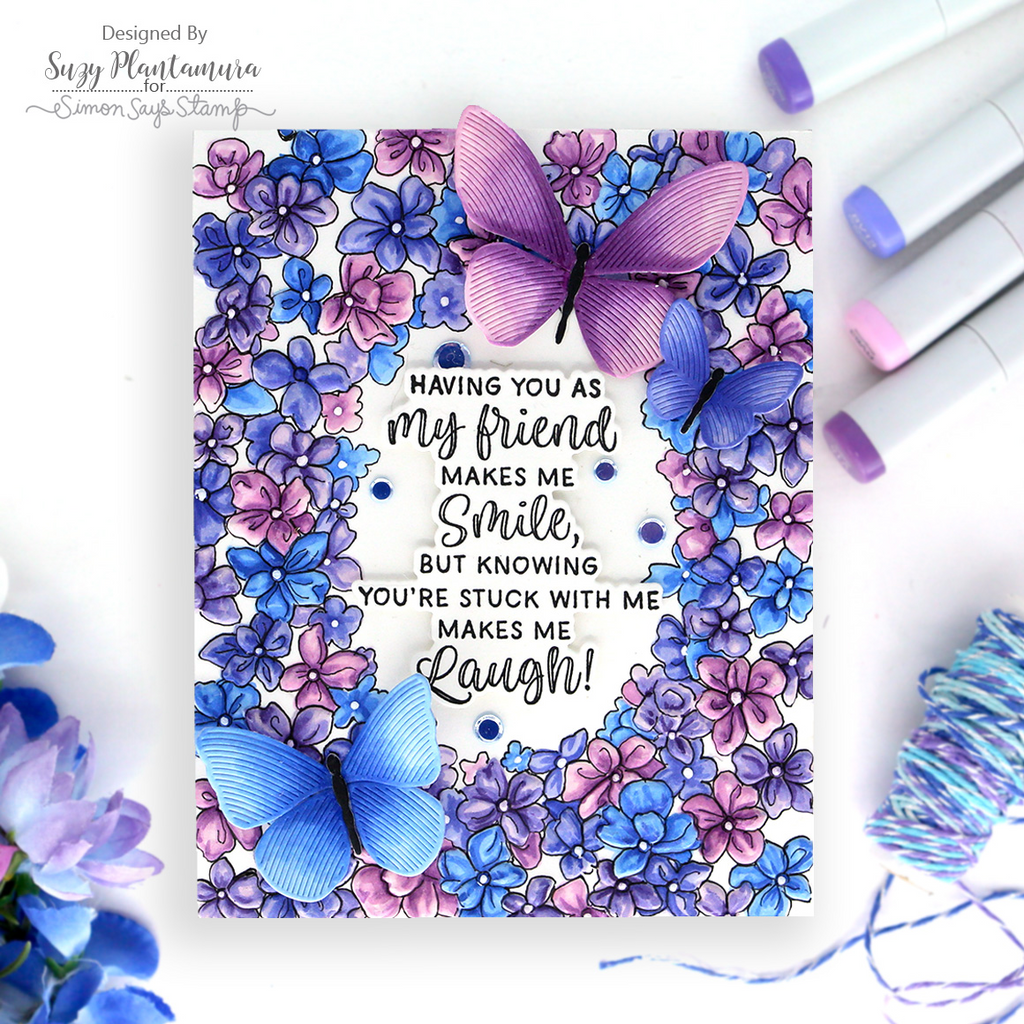Simon Says Stamp Whirl Butterflies Wafer Dies s1109 Beautiful Moments Friend Card | color-code:ALT02