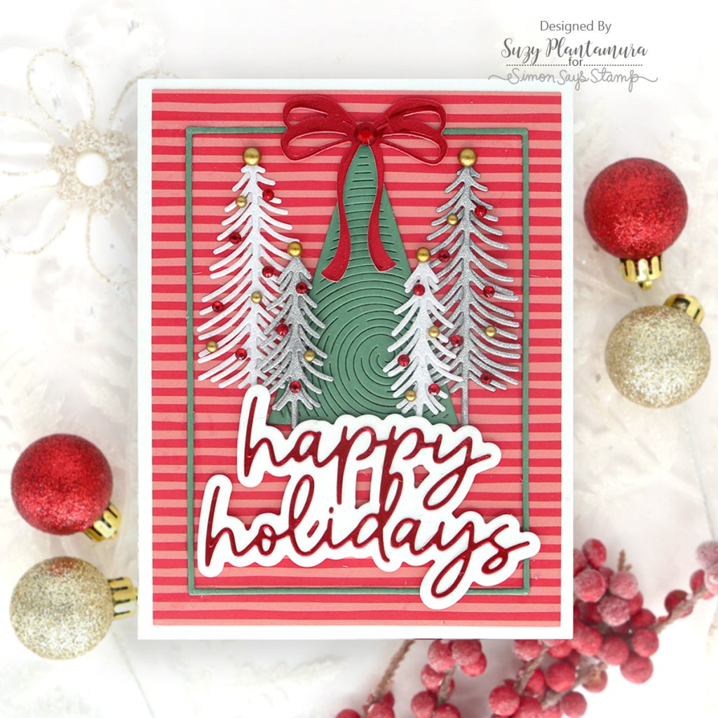 Simon Says Stamp Bouncy Happy Holidays Wafer Dies 1486sd And Everything Nice Holiday Card | color-code:ALT03