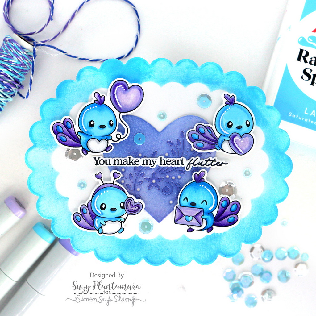 Simon Says Stamps and Dies Sweet Peacock set1145sp Heart to Heart Valentine's Day Card | color-code:ALT03