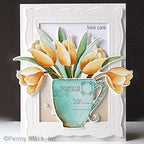 Penny Black Brew-Tea-Ful Clear Stamps 31-063 tulips