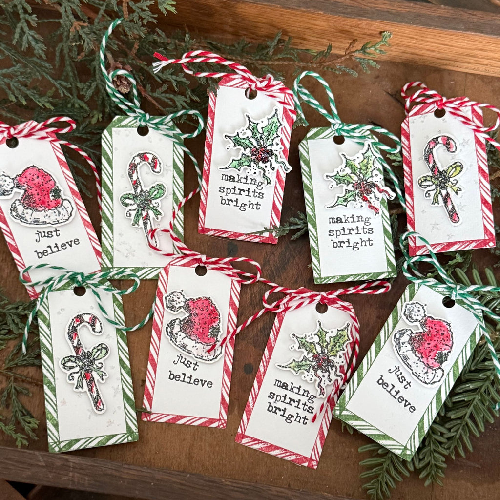 Simon Says Stamp Tattered Christmas Wafer Dies 318sss Christmas Tags