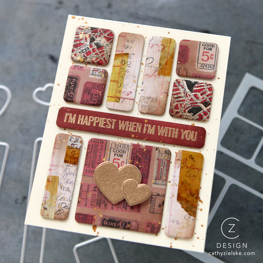 Simon Says Stamp Artful Palette Wafer Dies 1587sdc Love Card | color-code:ALT03