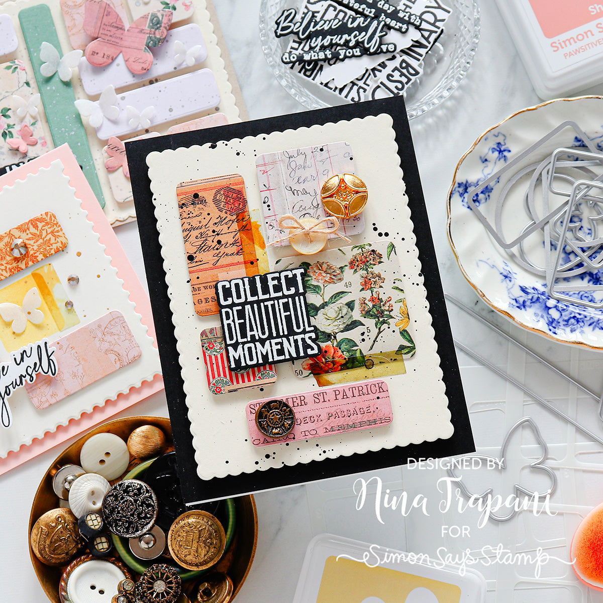 Simon Says Stamp Artful Palette Wafer Dies 1587sdc Encouragement Card | color-code:ALT05