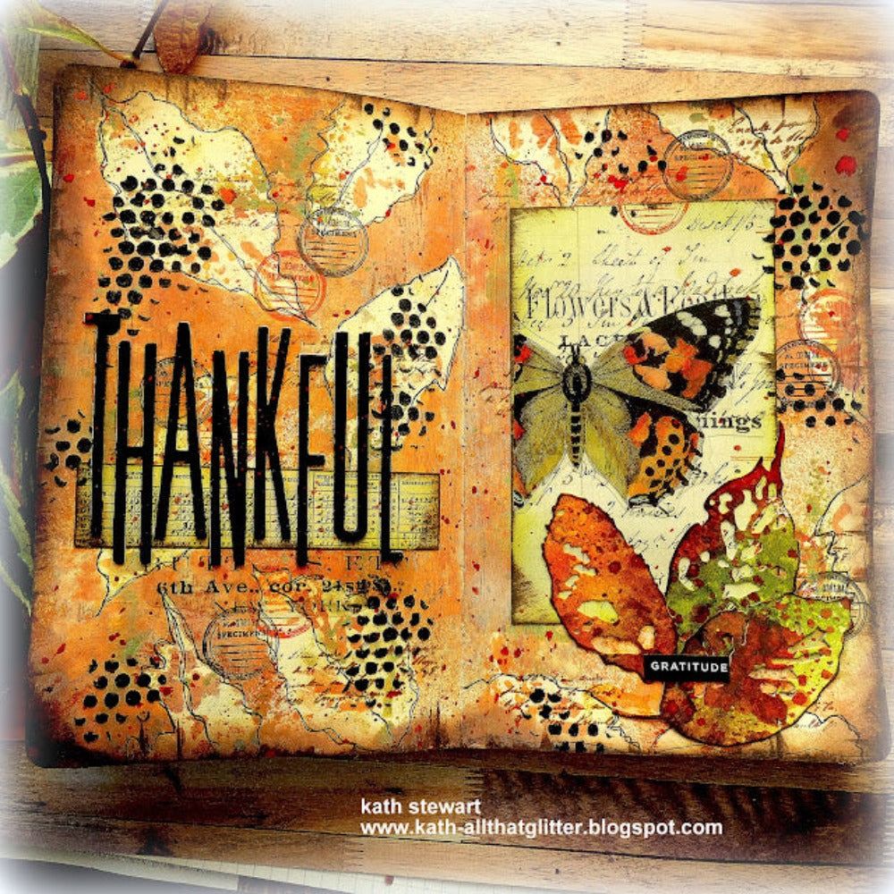 Tim Holtz Sizzix LEAF FRAGMENTS Thinlits Dies 665559 thankful | color-code:ALT01