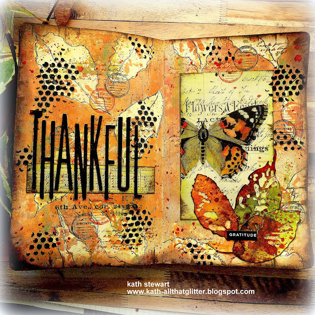 Tim Holtz MINI STENCIL SET 5 MST005 thankful | color-code:ALT01