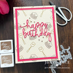 CZ Design Stamps and Dies The Divorce Upside set1270du Shine On Birthday Pancakes Card Janet Katz | color-code:ALT04