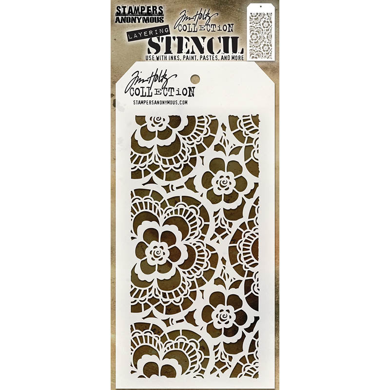 Tim Holtz Layering Stencil  LACE THS034
