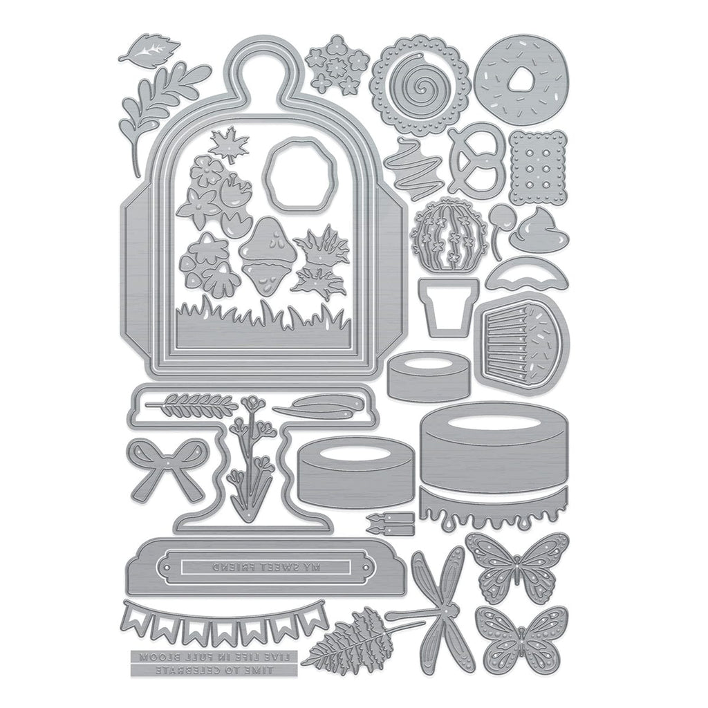 Tonic Bell Jar Die And Stencil Set 5413e dies photo