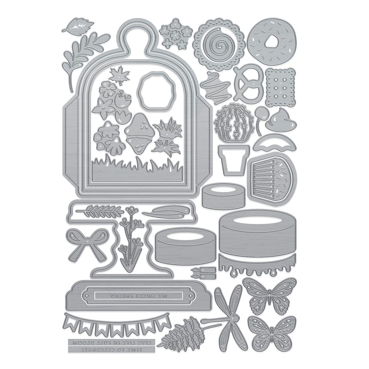 Tonic Bell Jar Die And Stencil Set 5413e dies photo